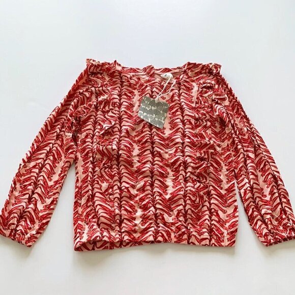 Kate Quinn Bamboo Girl Ruffle Top 6 Years - Picture 1 of 5